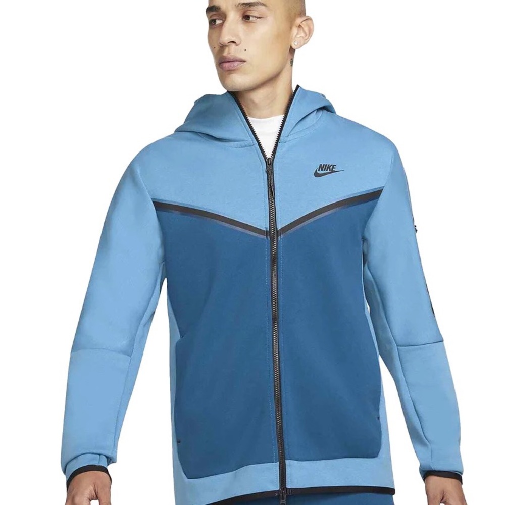 Nike Tech Fleece Hoodie - Dutch Blue